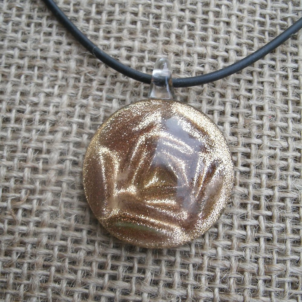 Murano Glass Geometric Design Pendant Necklace